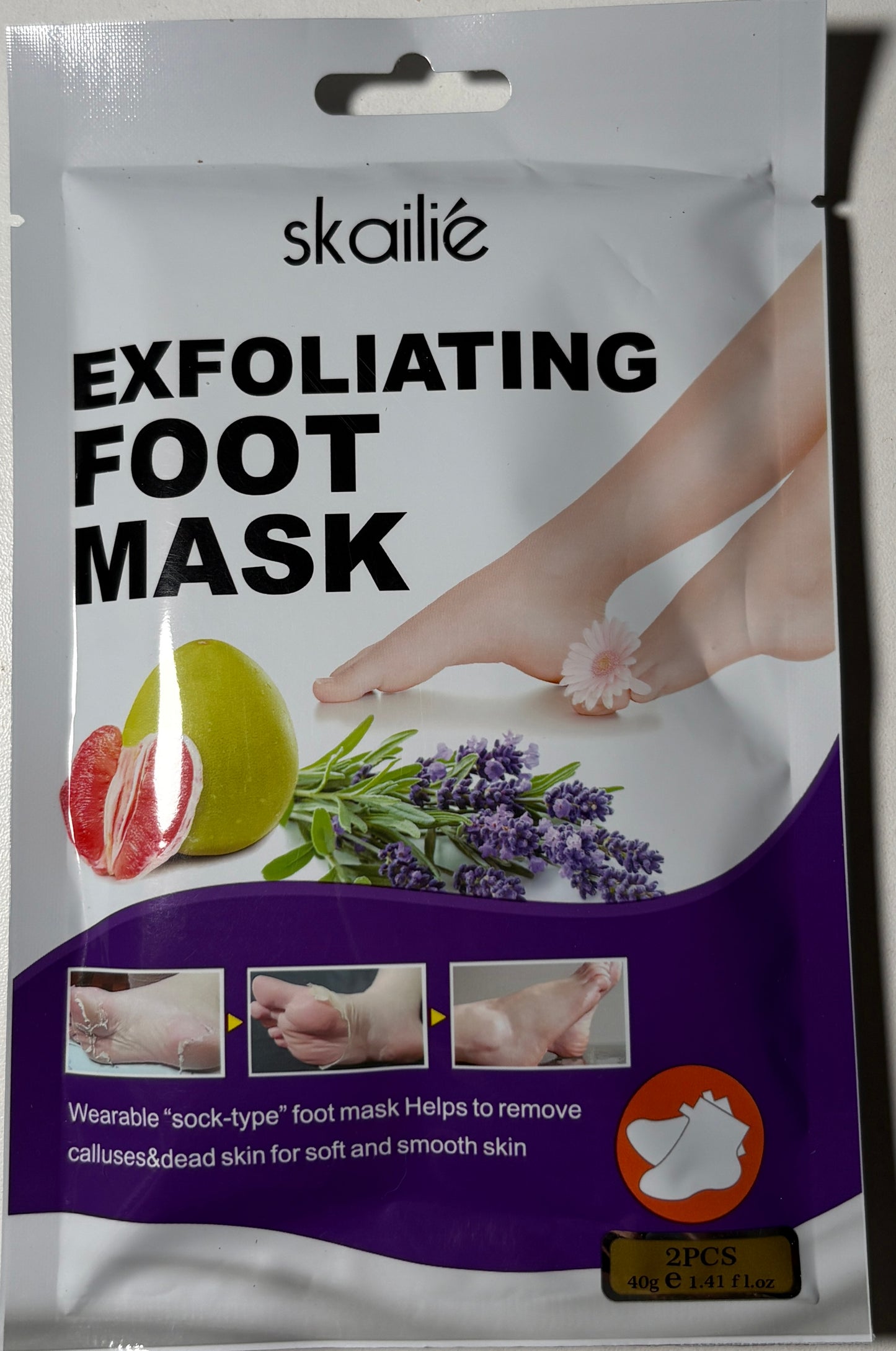 Mascarilla Exfoliante para Pies Suaves y Sin Grietas