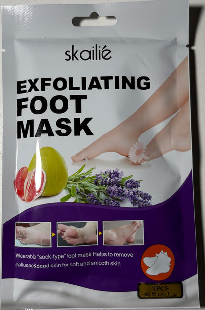 Mascarilla Exfoliante para Pies Suaves y Sin Grietas